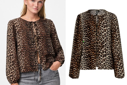 Pieces leo tie top damen - pieces,