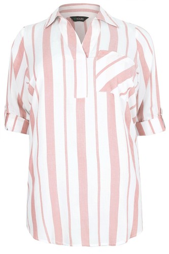 Damen rosa gestreiftes - damen,