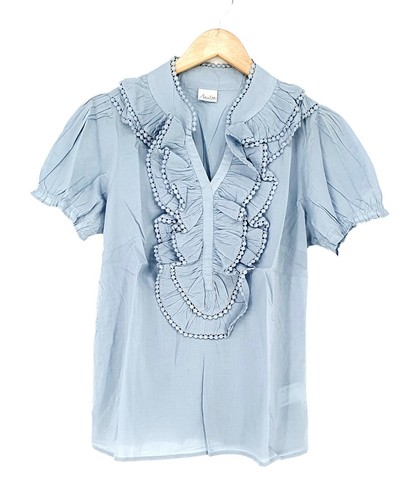 Aniston damen bluse - bluse, graublau